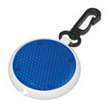Blue Light Up Round Clip on Reflector